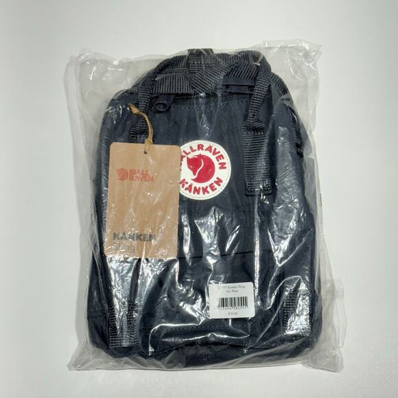 Fjallraven Kanken Unisex Small Navy Shoulder Bag Sling, NWT - Picture 2 of 5